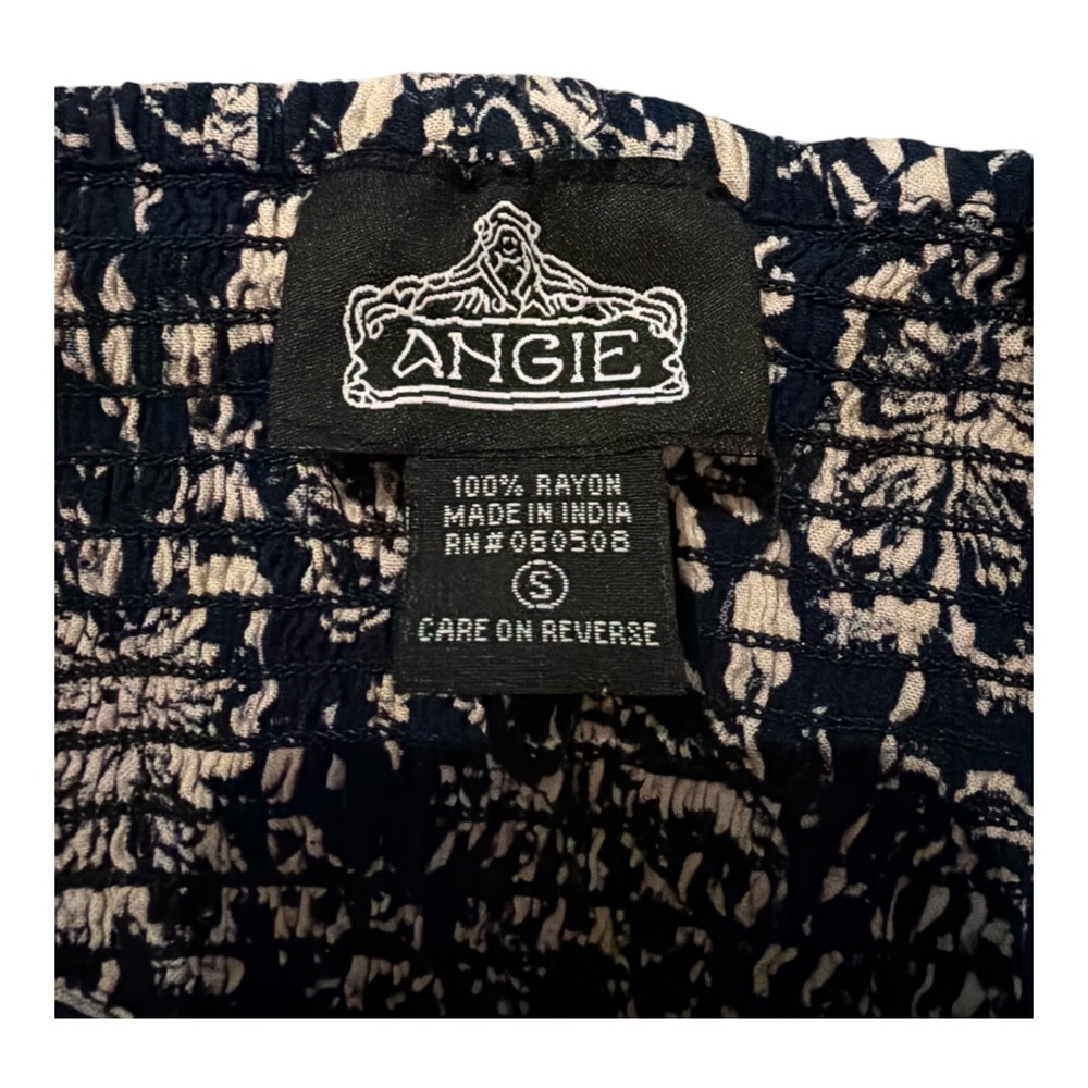Angie summer flowy midi mini sun dress y2k botanical floral spaghetti small - Picture 4 of 9